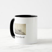 SS Bergensfjord Noors schip koffie Mok (Voorkant links)