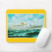 ss Bergensfjord op Zee Muismat (Met muis)