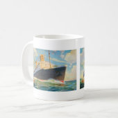 SS Bremen in Zee Koffiemok (Voorkant links)