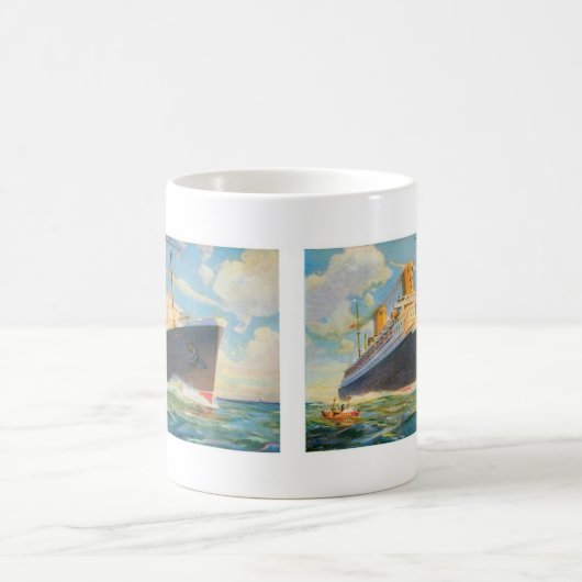 SS Bremen in Zee Koffiemok (Center)
