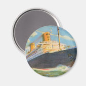 SS Bremen in Zee Magneet (Voorkant / Achterkant)
