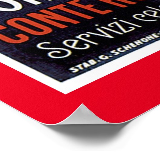 SS Conte Biancamano  schip Poster (Hoek)