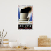 SS Côte d'Azur  Ship Advertisement Poster (Keuken)