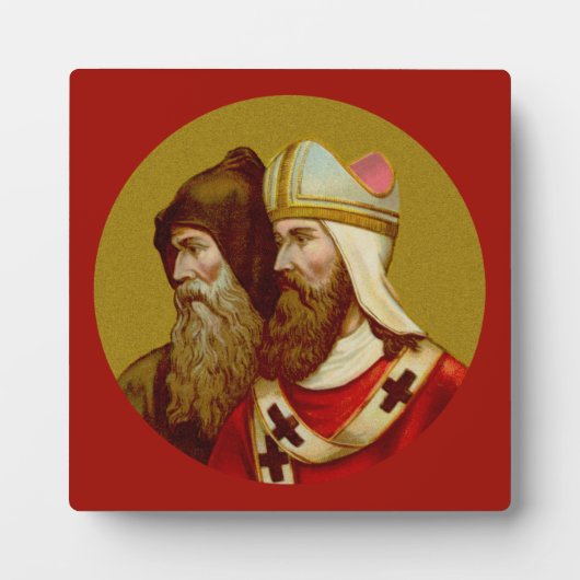 SS. Cyril & Methodius (M 001) 5.25"x5.25"vierkant Fotoplaat (Voorkant)