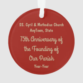 SS. Cyril & Methodius (M 001) Acryl Ornament