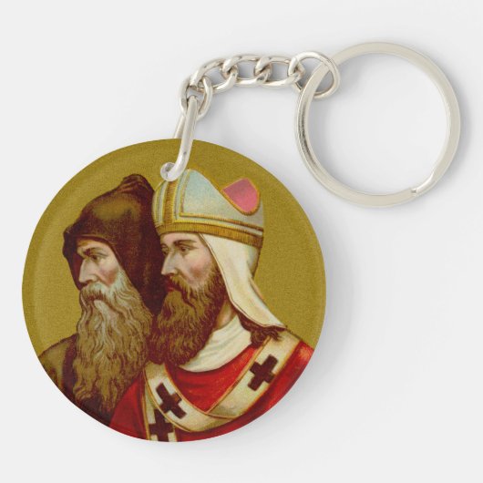 SS. Cyril & Methodius (M 001) Dubbel Afbeelding Sleutelhanger (Achterkant)
