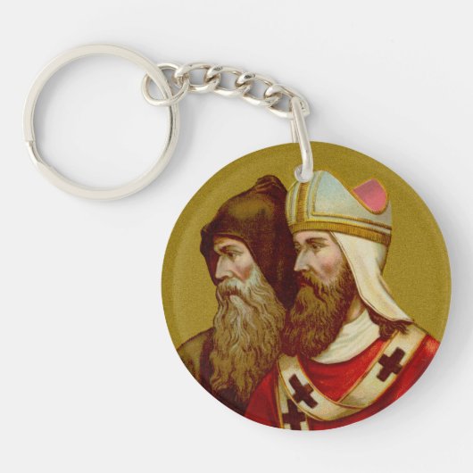 SS. Cyril & Methodius (M 001) Dubbel Afbeelding Sleutelhanger (Voorkant)