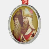 SS. Cyril & Methodius (M 001) Premium Metalen Ornament (Links)