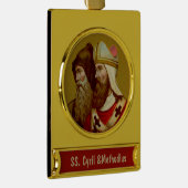 SS. Cyril & Methodius (M 001) Verguld Banner Ornament (Rechts)