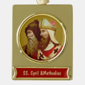 SS. Cyril & Methodius (M 001) Verguld Banner Ornament (Voorkant)