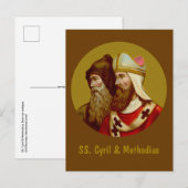 SS. Cyril & Methodius (M 001) Verticaal Briefkaart (Voorkant / Achterkant)
