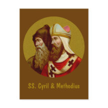 SS. Cyril & Methodius (M 001) Verticaal Briefkaart