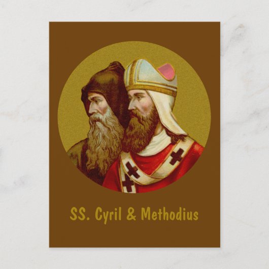 SS. Cyril & Methodius (M 001) Verticaal Briefkaart (Voorkant)