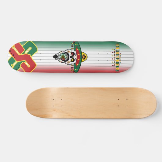 SS Dia De Los Muertos Persoonlijk Skateboard (Horizontaal)