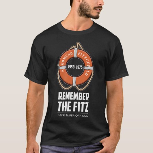 SS Edmund Fitzgerald Lake Superior IJzererts T-shirt (Voorkant)