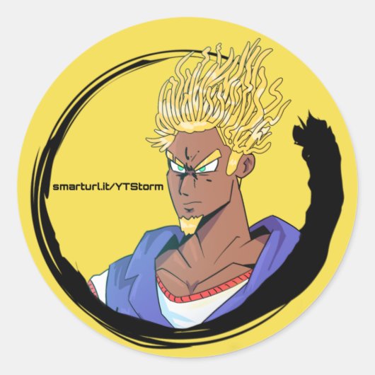 SS efloW Ronde Sticker (Voorkant)