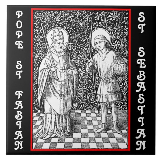 SS. Fabian & Sebastian (BG 01) Tegeltje (Voorkant)