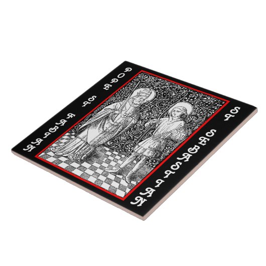 SS. Fabian & Sebastian (BG 01) Tegeltje (Zijkant)