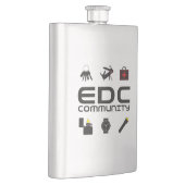 SS Flask - EDCC logo in zwart w/kleuren Flacon (Rechts)