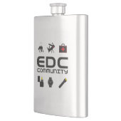 SS Flask - EDCC logo in zwart w/kleuren Flacon (Links)