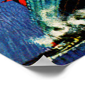 ss Frankrijk met Eiffeltoren en Vrijheidsbeeld Poster (Hoek)