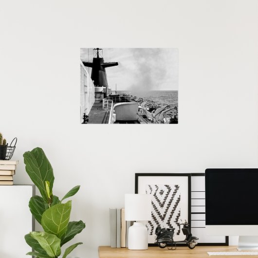 SS Frankrijk Poster (Thuiskantoor)