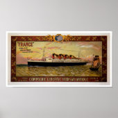 ss Frankrijk van 1912 Poster (Voorkant)