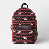 SS Georgie Boat Chevron Pattern Bedrukte Rugzak (Voorkant)