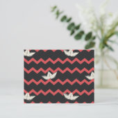 SS Georgie Boat Chevron Pattern Briefkaart (Staand voorkant)