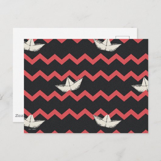 SS Georgie Boat Chevron Pattern Briefkaart (Voorkant / Achterkant)