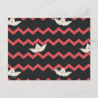SS Georgie Boat Chevron Pattern Briefkaart