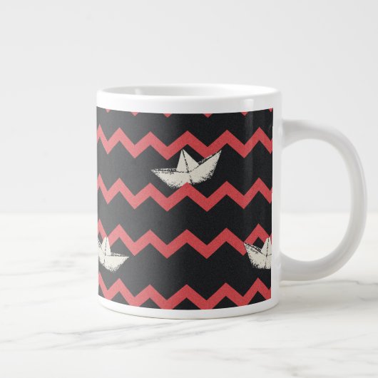 SS Georgie Boat Chevron Pattern Grote Koffiekop (Rechts)