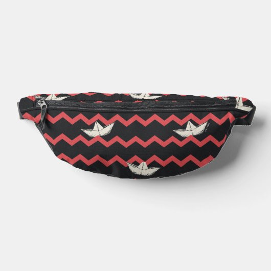 SS Georgie Boat Chevron Pattern Heuptasje (Liggend)