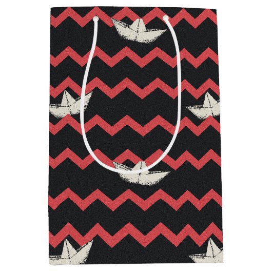 SS Georgie Boat Chevron Pattern Medium Cadeauzakje (Voorkant)