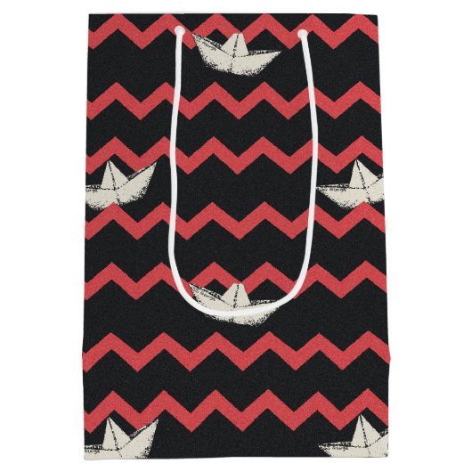 SS Georgie Boat Chevron Pattern Medium Cadeauzakje (Achterkant)
