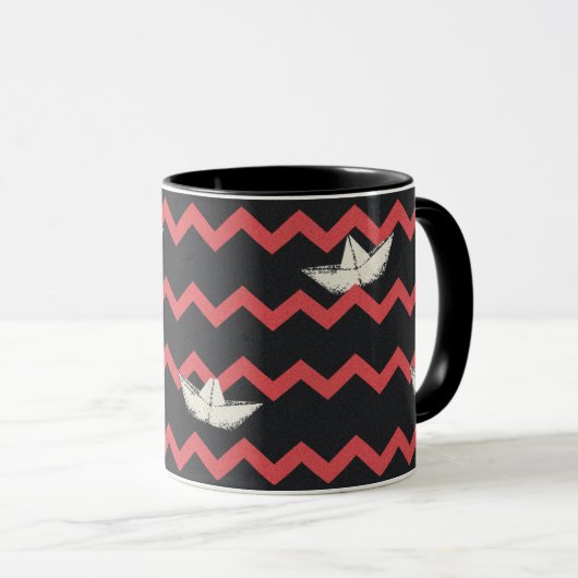 SS Georgie Boat Chevron Pattern Mok (Voorkant rechts)