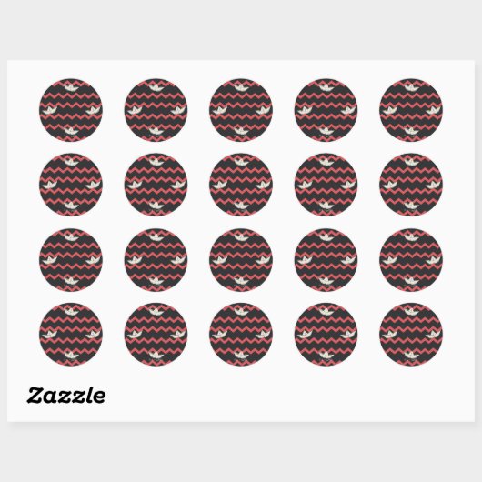 SS Georgie Boat Chevron Pattern Ronde Sticker (Vel)