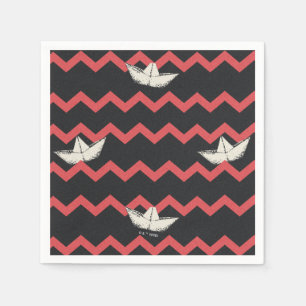 SS Georgie Boat Chevron Pattern Servet