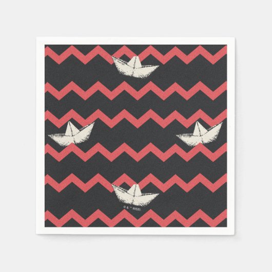 SS Georgie Boat Chevron Pattern Servet (Voorkant)