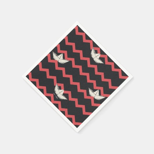 SS Georgie Boat Chevron Pattern Servet (Hoek)