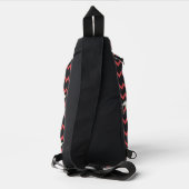 SS Georgie Boat Chevron Pattern Sling Bag (Achterkant)