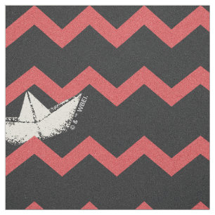 SS Georgie Boat Chevron Pattern Stof