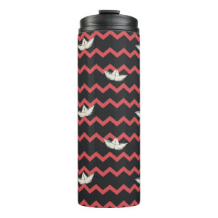 SS Georgie Boat Chevron Pattern Thermosbeker
