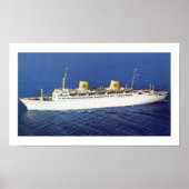 SS Gripsholm in Zee Poster (Voorkant)