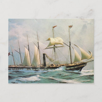 SS Groot-Brittannië in zee Briefkaart