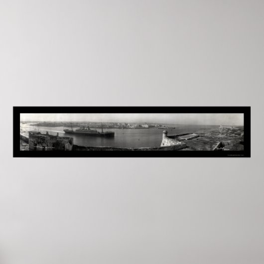 SS Hamburg Havana Foto 1911 Poster (Voorkant)