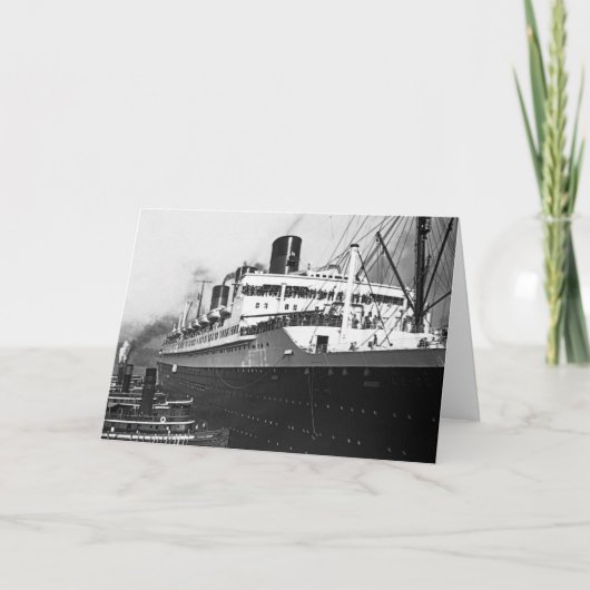 SS Ile de France Kaart (Voorkant)