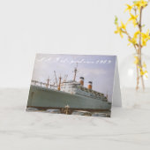 SS Independence 1963 Foto Wenskaart Kaart (Gele Bloem)