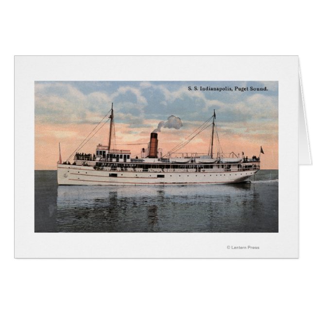 SS Indianapolis Steamer Uitzicht (Voorkant Horizontaal)
