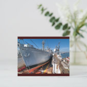 SS Jeremiah O'Brien Liberty Ship at Dry Dock Briefkaart (Staand voorkant)